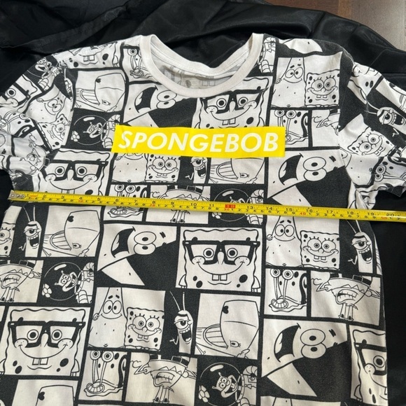 Men’s Nickelodeon SpongeBob square pants white tee short sleeve t-shirt - Picture 6 of 6